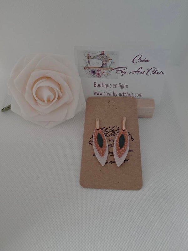 Boucles d'oreilles cuir