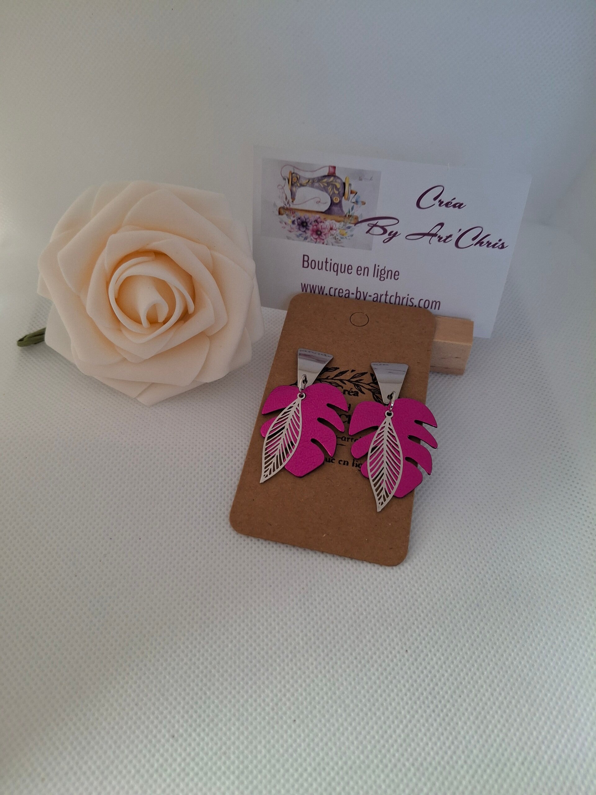 Boucles d'oreilles cuir