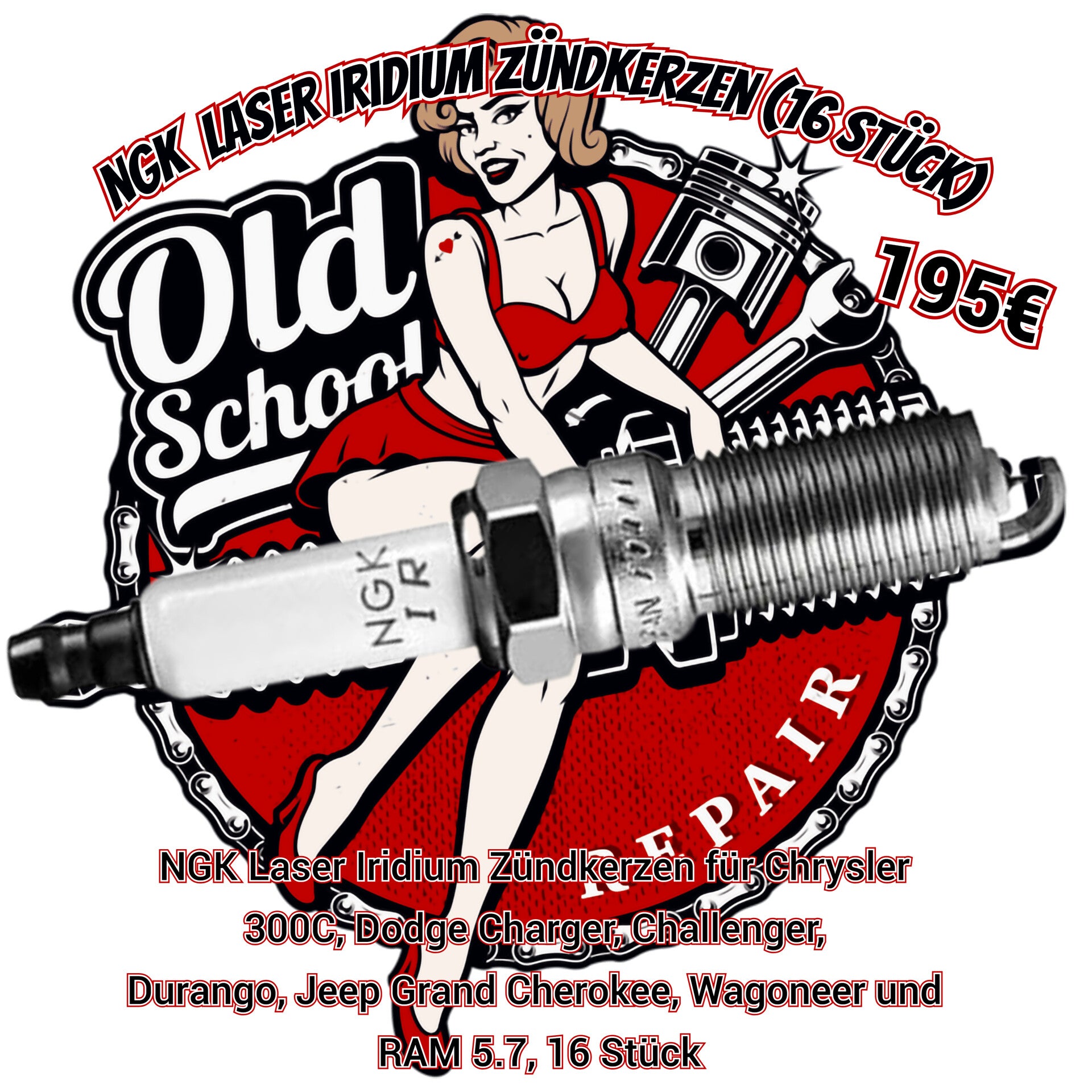 NGK  Laser Iridium Zündkerzen (16 Stück)
