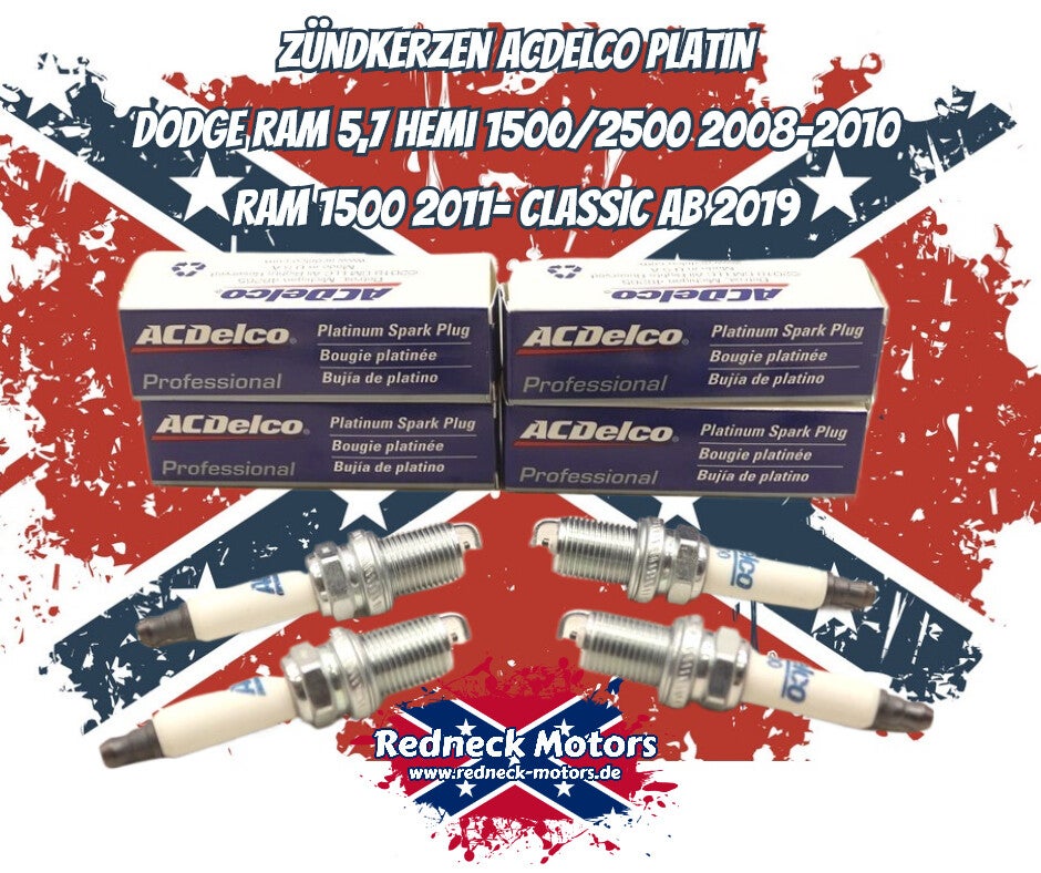 Zündkerzen -ACDELCO Platin 5,7 Hemi Ram 1500/2500 2008-2010 Ram 1500 2011/Classic 2019