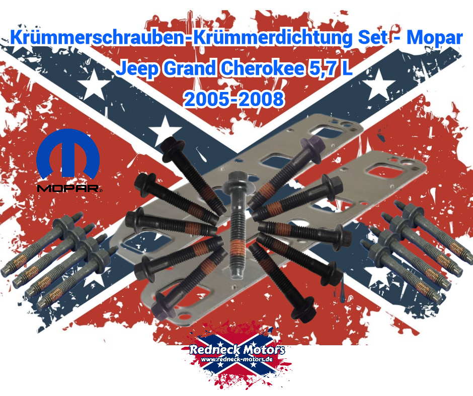 Mopar Krümmerschrauben-Krümmerdichtung Set Jeep Grand Cherokee 5,7 L 2005-2008