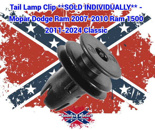 Tail Lamp Clip **SOLD INDIVIDUALLY** - Mopar Dodge Ram 2007-2010 Ram 1500 2011-2024 Classic