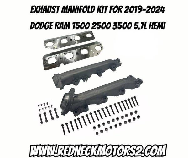 Exhaust Manifold Kit for 2019-2024 Dodge Ram 1500 2500 3500 5.7L Hemi