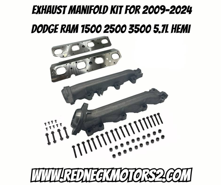 Exhaust Manifold Kit for 2009-2024 Dodge Ram 1500 2500 3500 5.7L Hemi