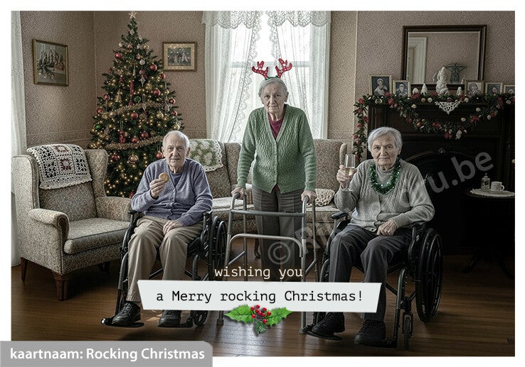 Kerst- & Nieuwjaarskaart: Rocking Christmas
