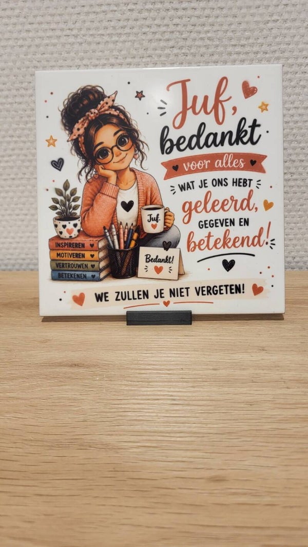 Juf bedankt – We zullen je niet vergeten