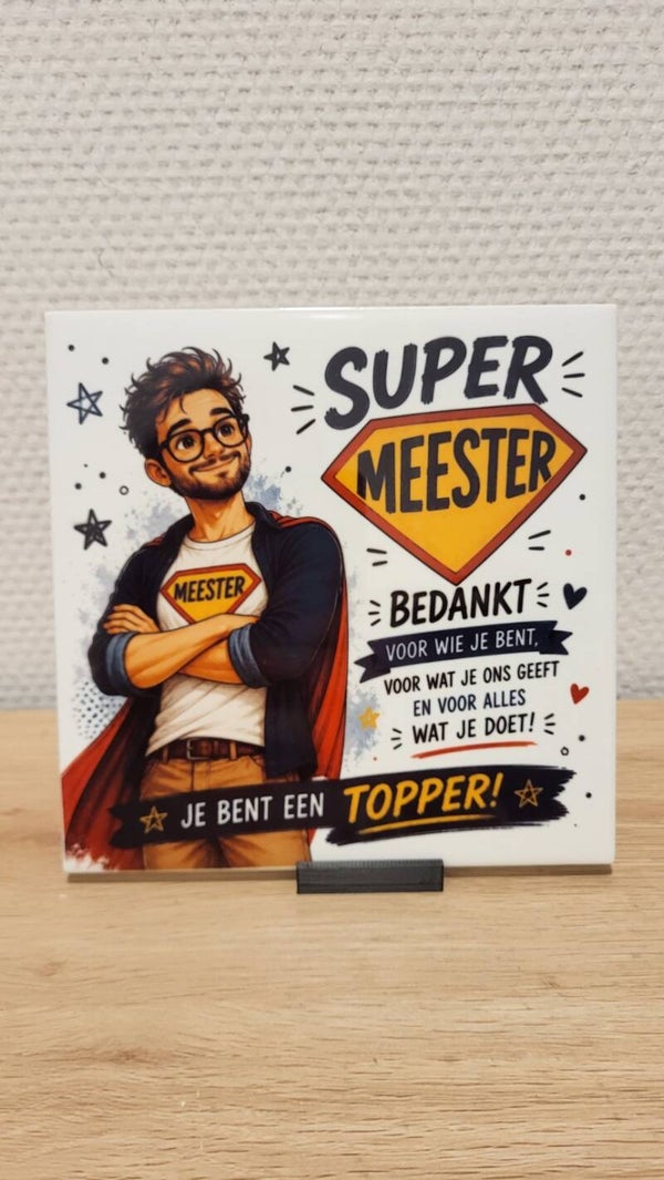 Super Meester - Bedankje Meester