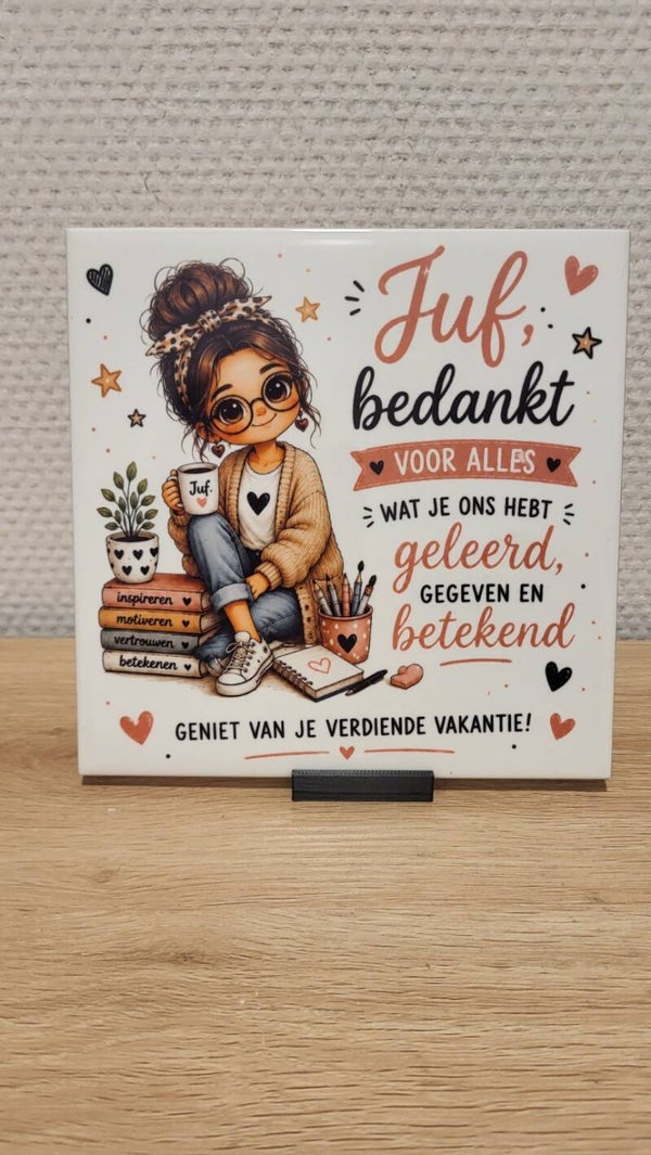 Juf bedankt - Geniet van je verdiende vakantie