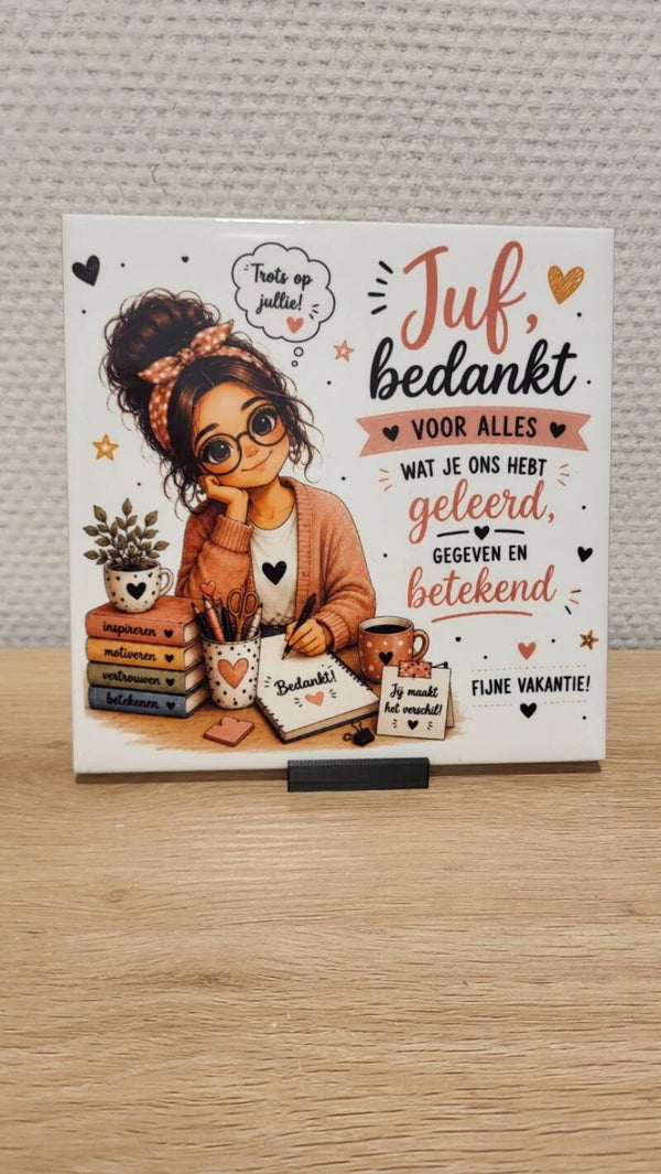 Juf bedankt - Jij maakt het verschil