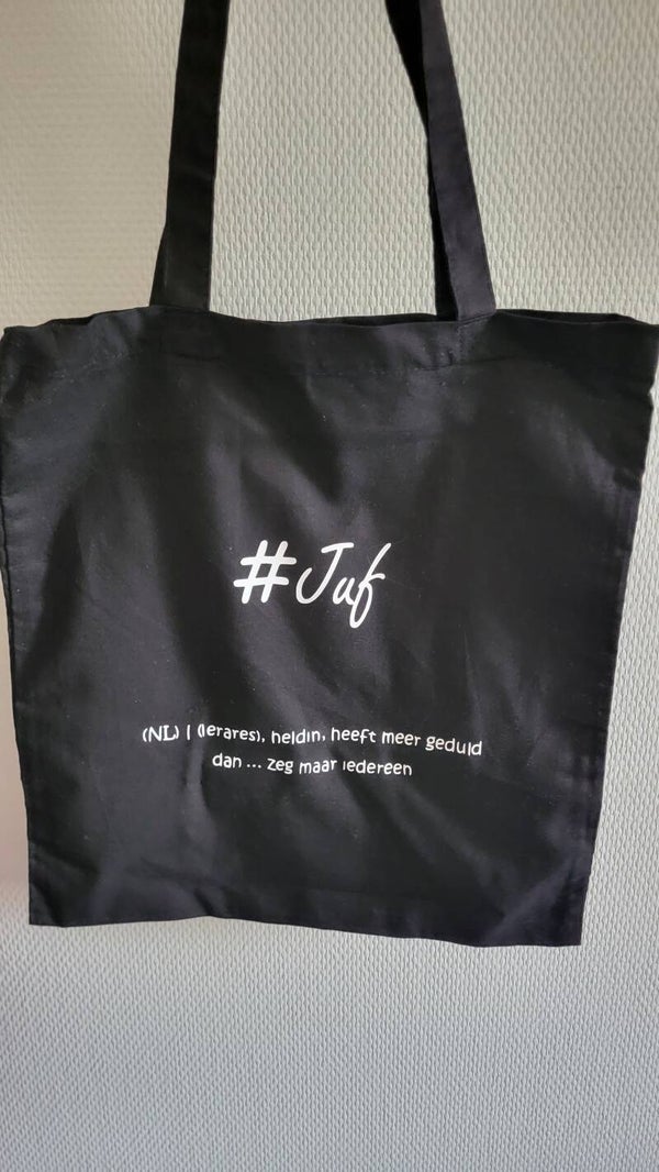 Katoenen Shopper met Definitie | Juf & Meester Cadeau