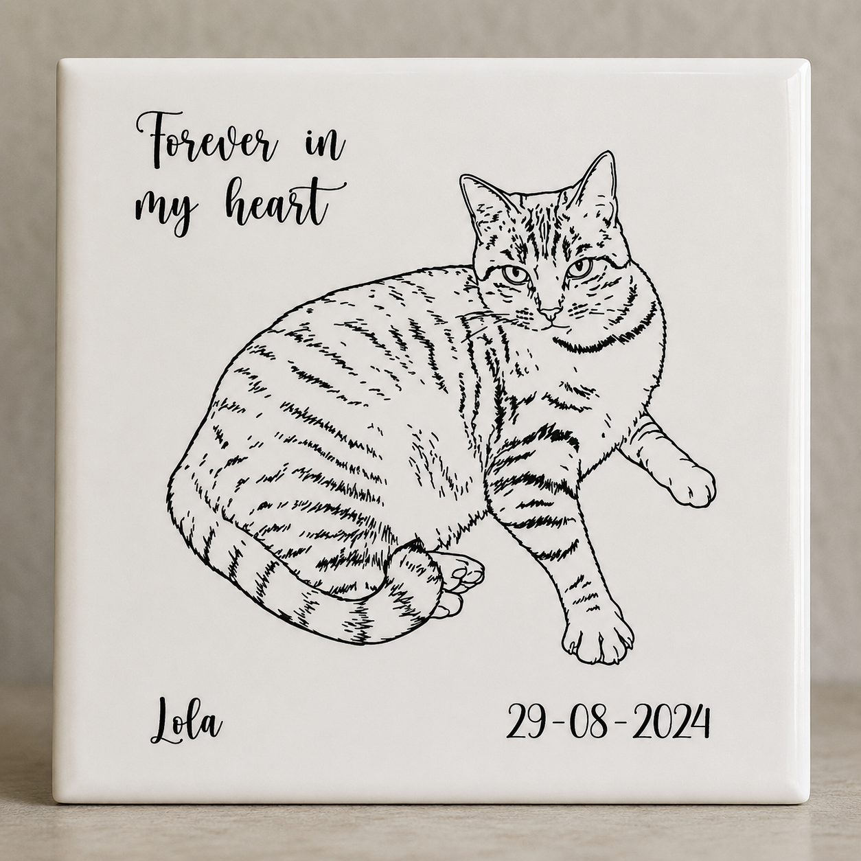 Herinneringstegeltje Huisdier – Forever In My Heart