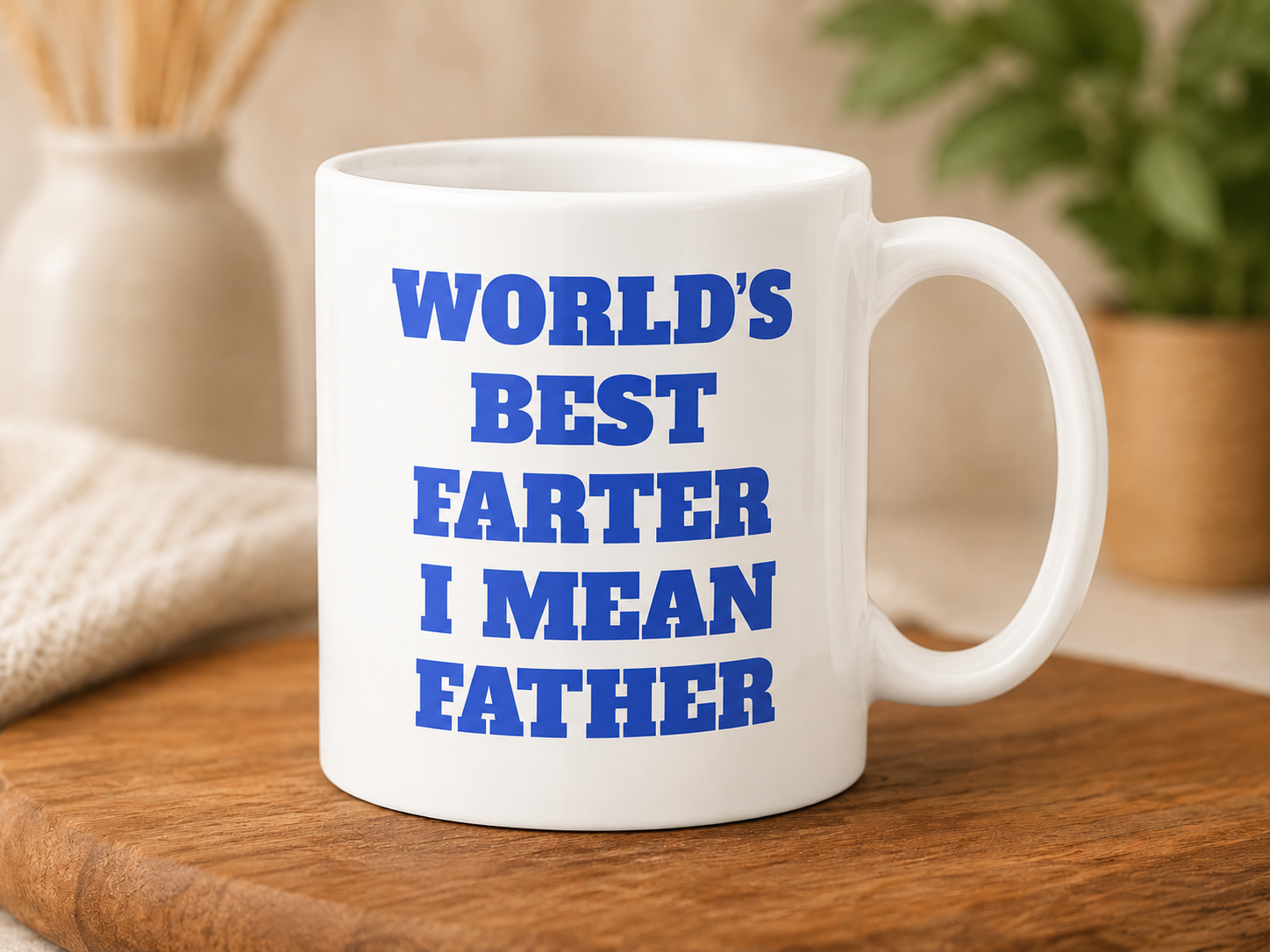 World’s Best Farter… I Mean Father Mok - Grappige Vaderdag Mok