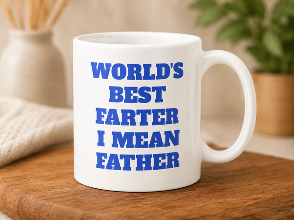 World’s Best Farter… I Mean Father Mok - Grappige Vaderdag Mok