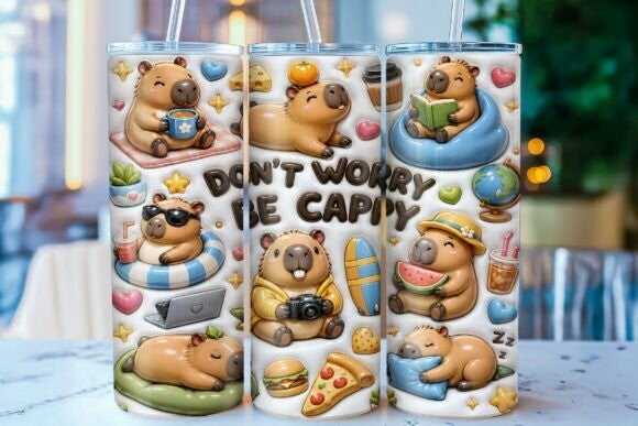 Don't worry be cappy Tumbler