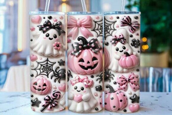 Inflated Coquette Ghost Tumbler