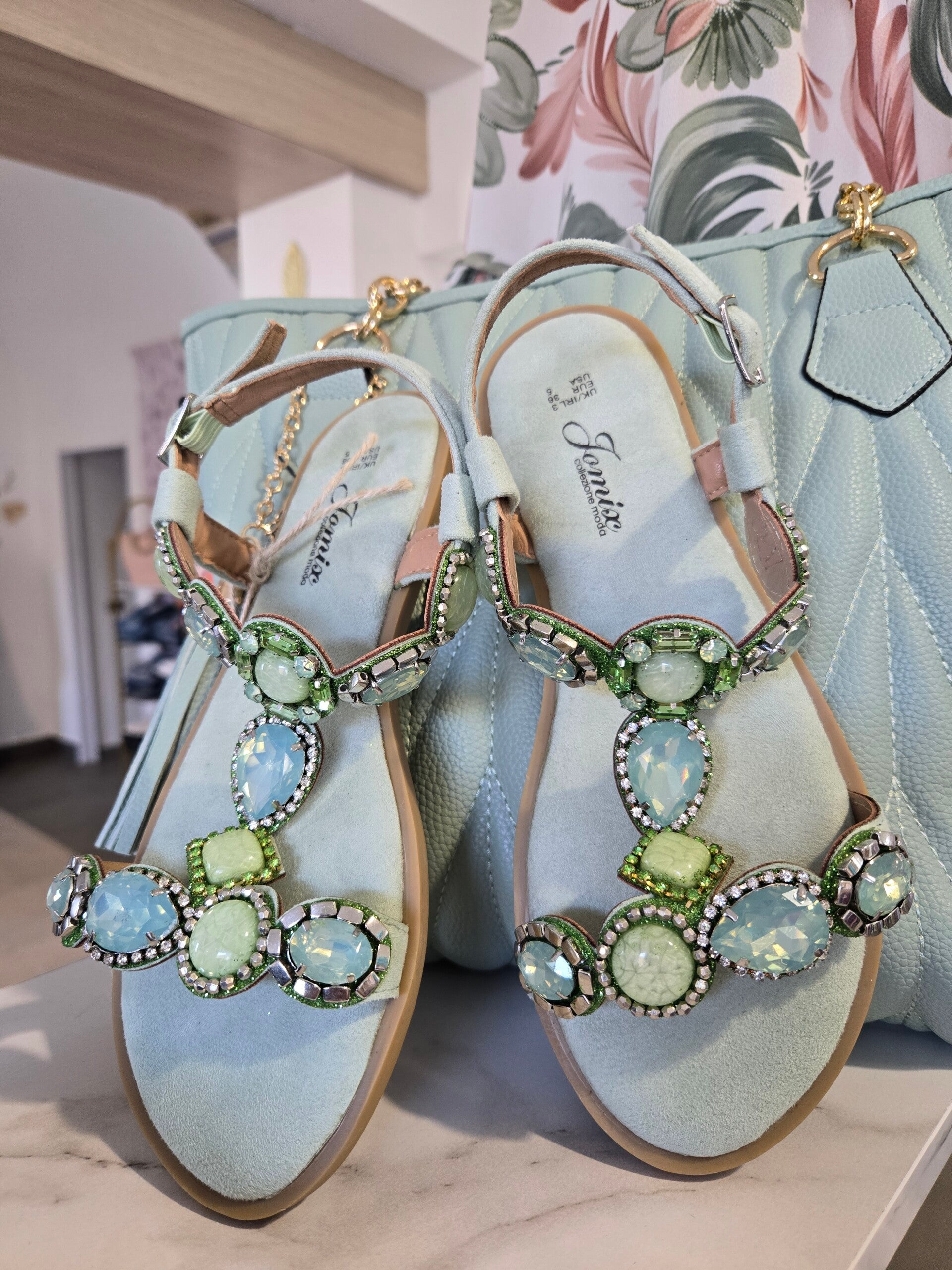 Sandalo Gioiello Verde