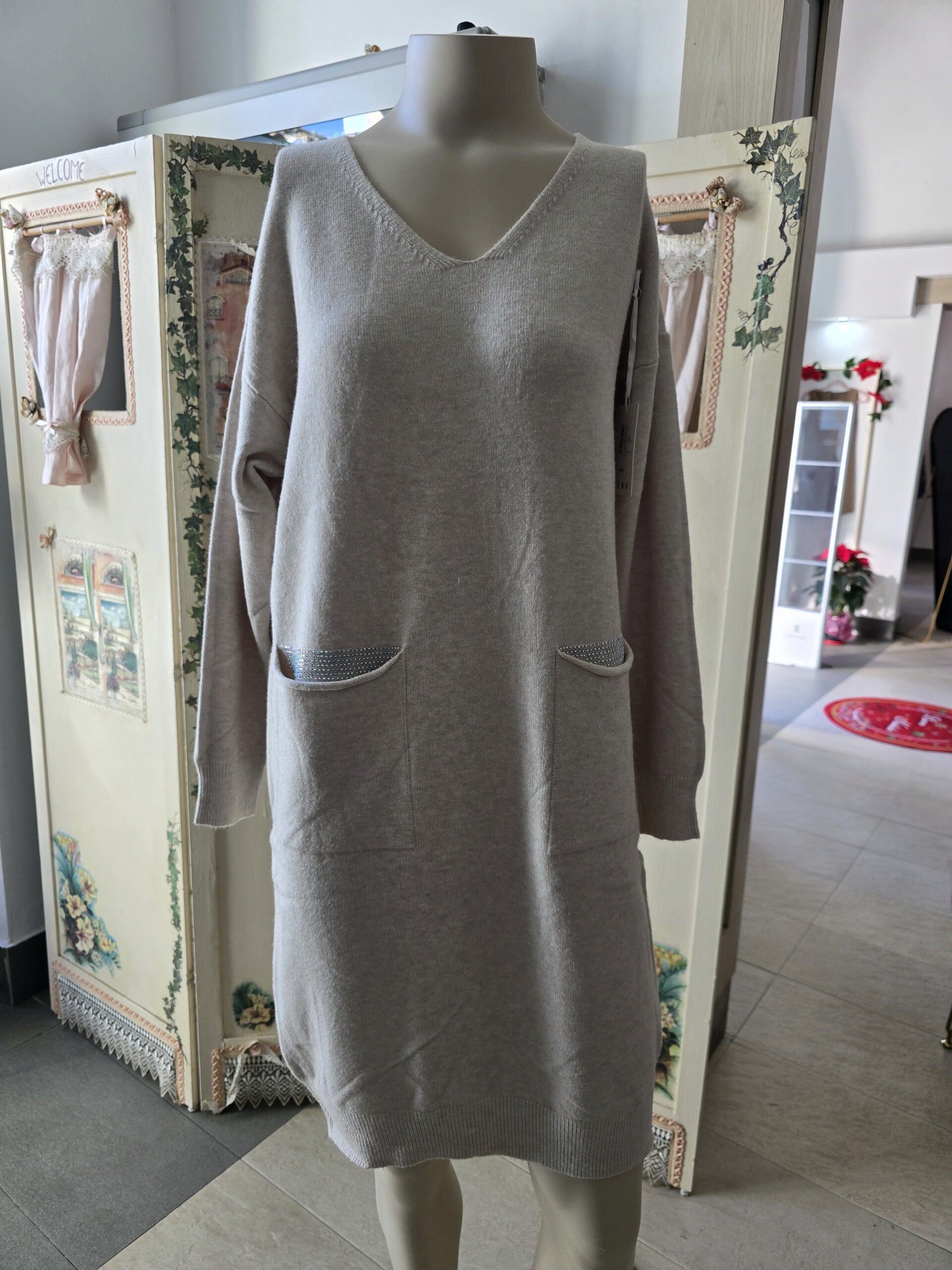 Abito Maglia Glitter