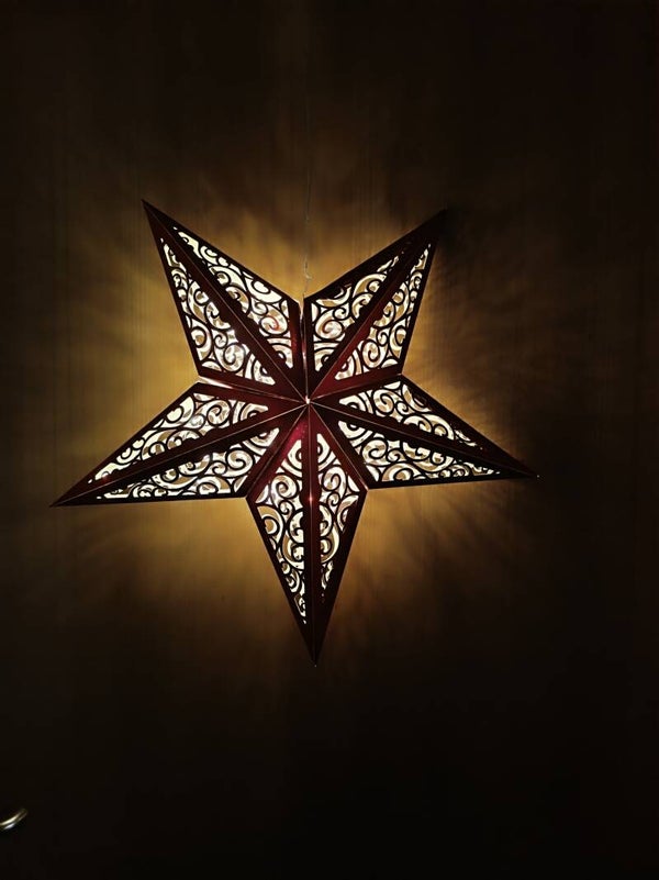 Weihnachtsstern beleuchtet