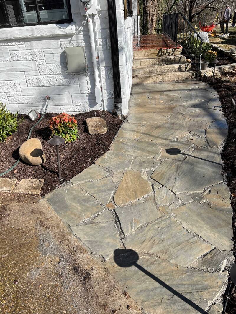 ILC FIRE PIT-LIGHTING-ROCK SIDEWALK AFTER PIC2