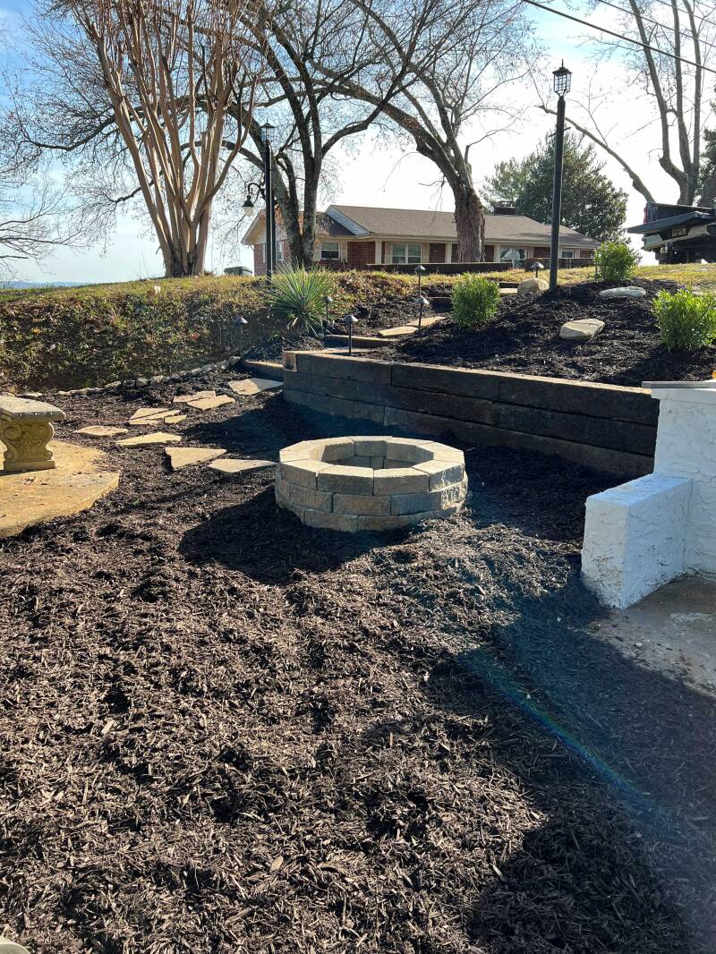 ILC FIRE PIT-LIGHTING-ROCK SIDEWALK AFTER PIC3