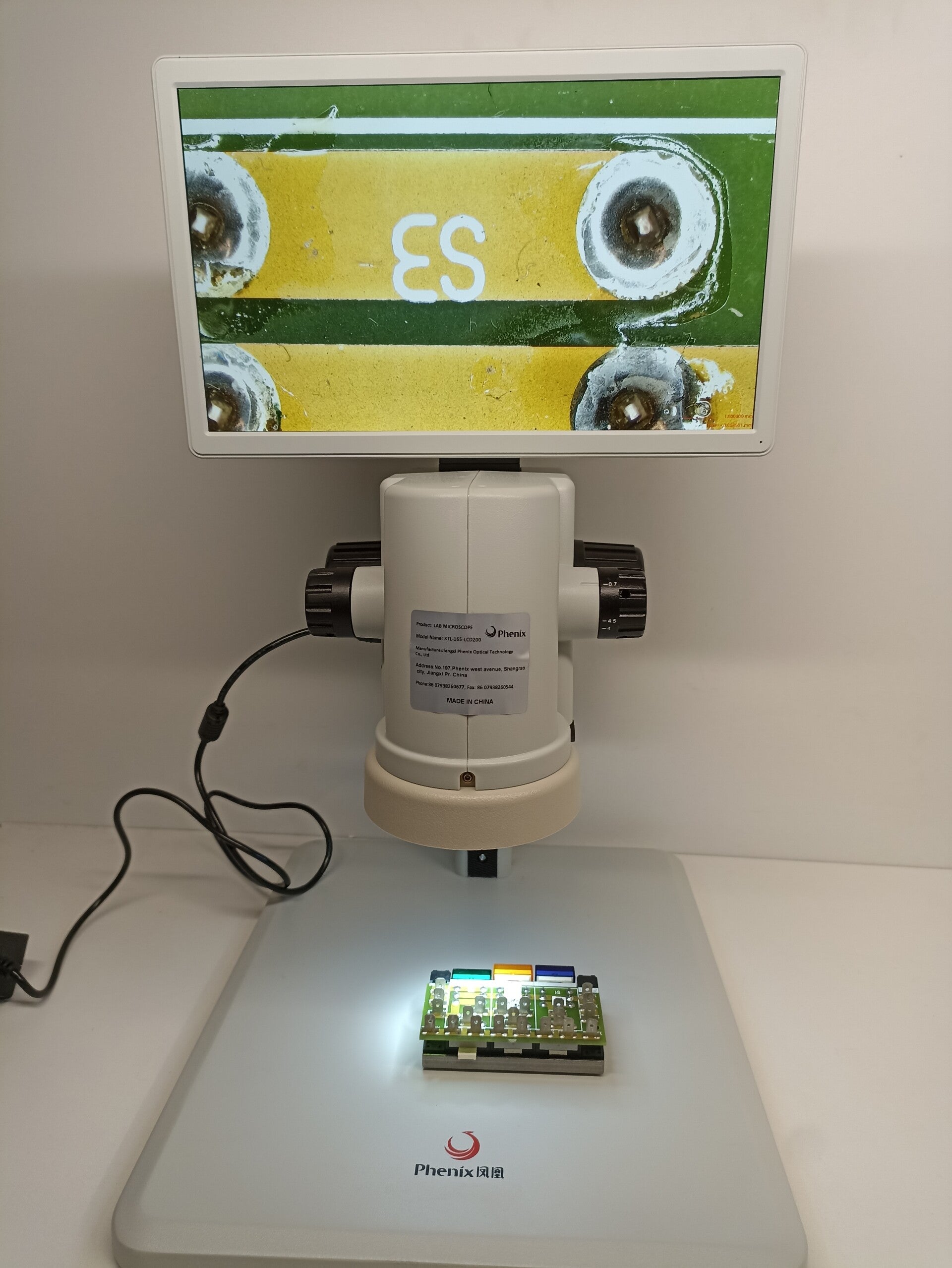 Microscope vidéo stéréo HD XTL-165-LCD-200