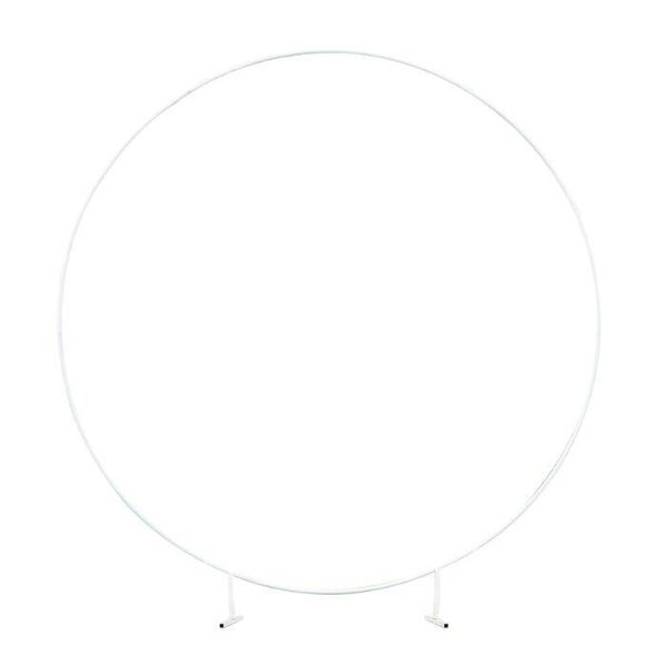 Witte hoepel backdrop
