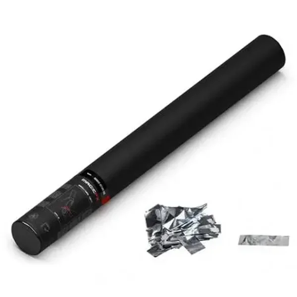 Professionele confetti handshooter 50cm Zilver