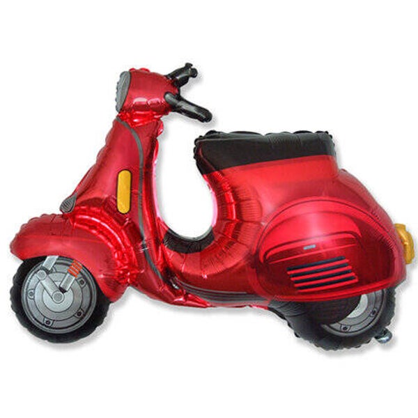Folie ballon - rode scooter