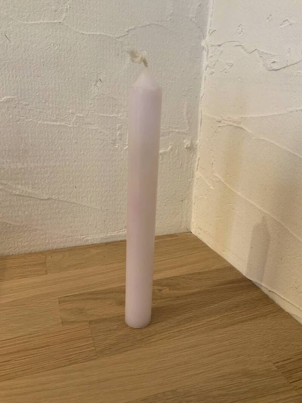 Bougie flambeau Rose Pâle