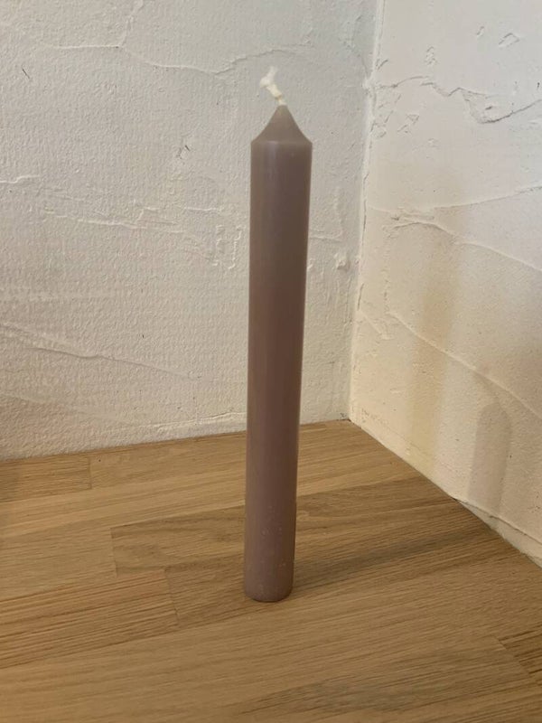 Bougie flambeau Taupe