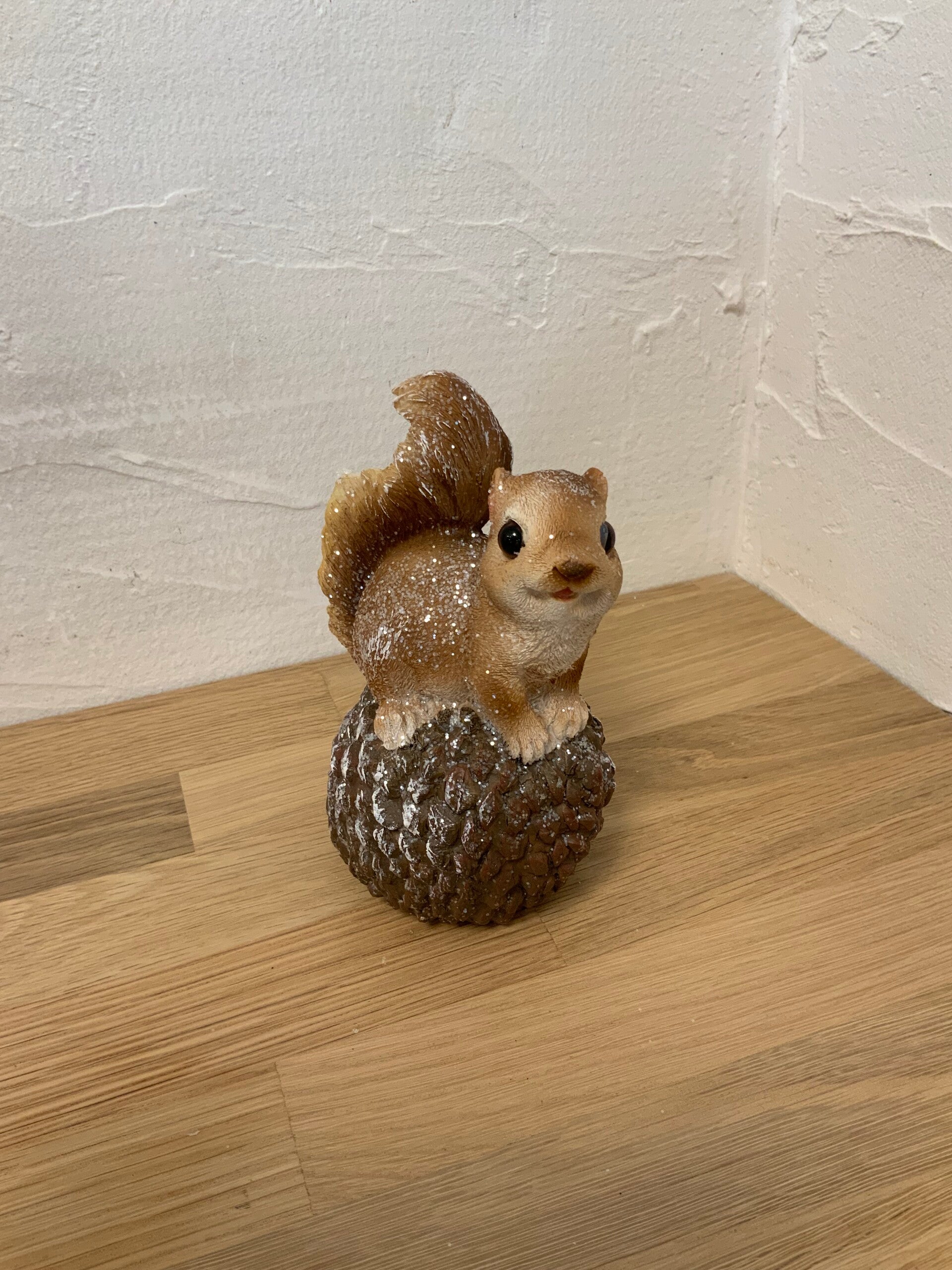 Écureuil sur sa pomme de pin