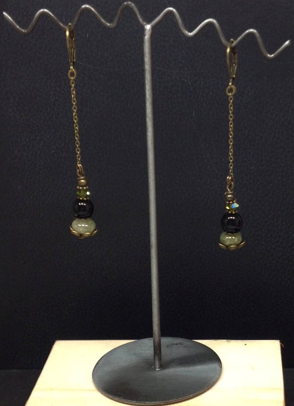 Boucles d'oreilles serpentine