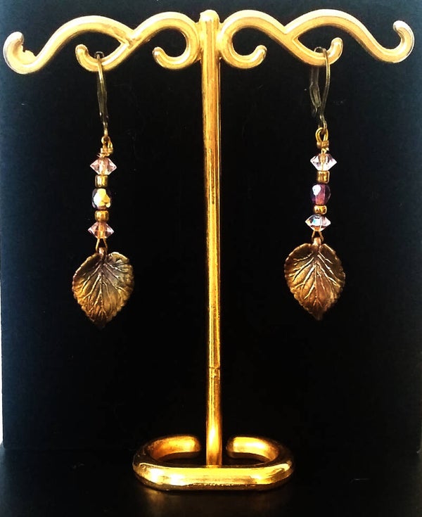 Boucles d'oreilles feuilles