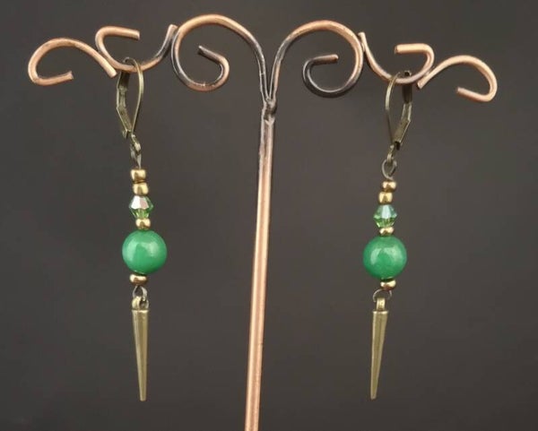 Boucles d'oreilles en pierre