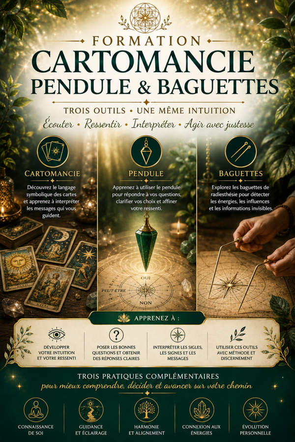 Pendule , Baguettes et Cartomancie 5 fois 2H de 14H - 16H