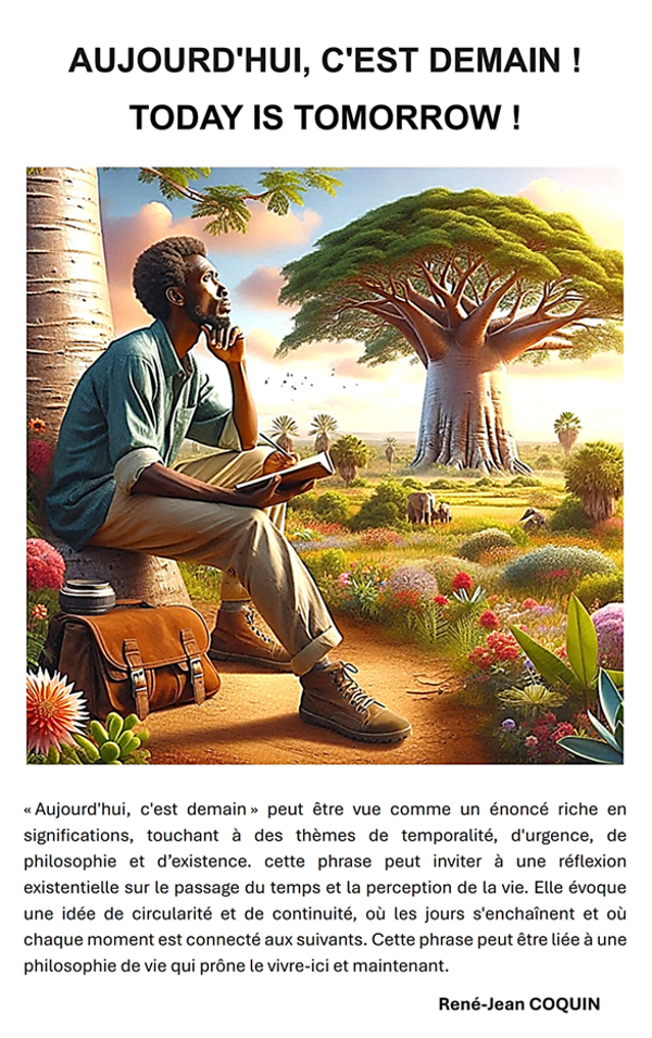 AUJOURD'HUI, C'EST DEMAIN
