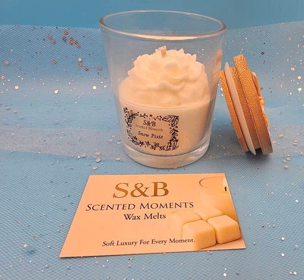 Snow Pixie 100g Candle — With Floral Finish