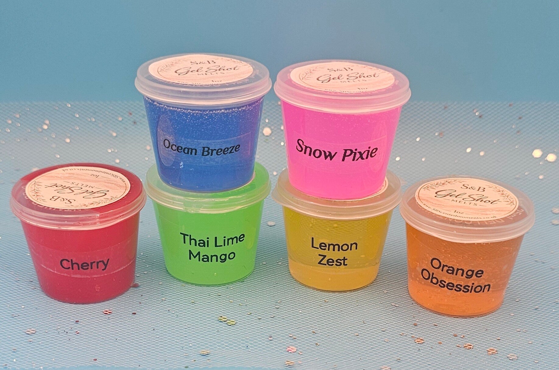 pick any 6 Gel shot pots for £6
