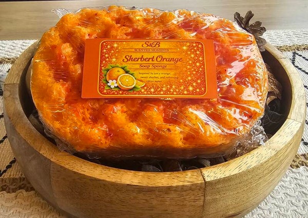 Sherbert Orange Soap Sponge
