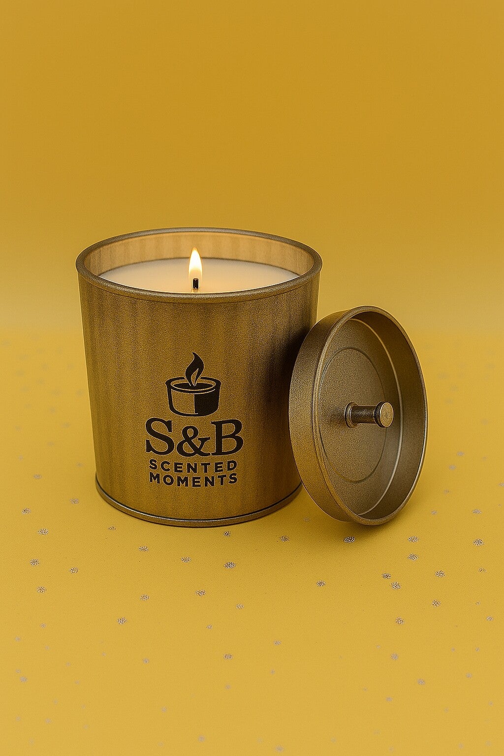 Inspired by Creed Green Tweed – 270g Luxury Soy Wax Candle in this amazing looking tin with lid