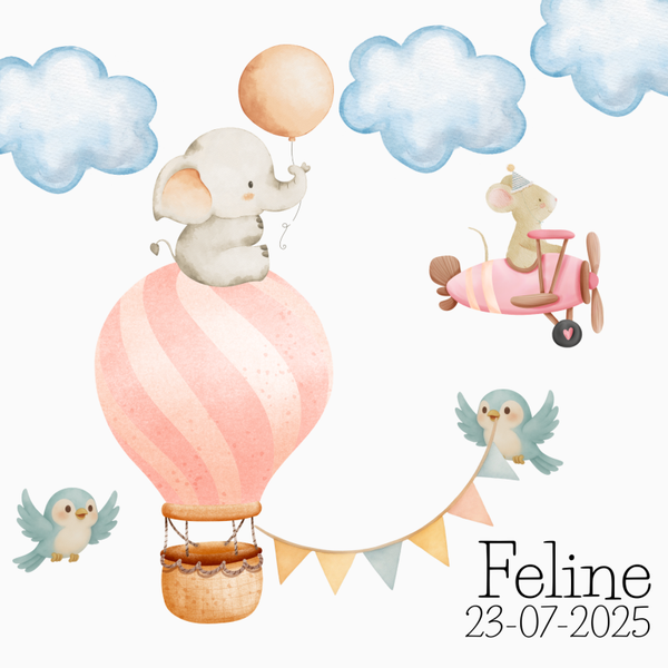 Kleintje luchtballon roze