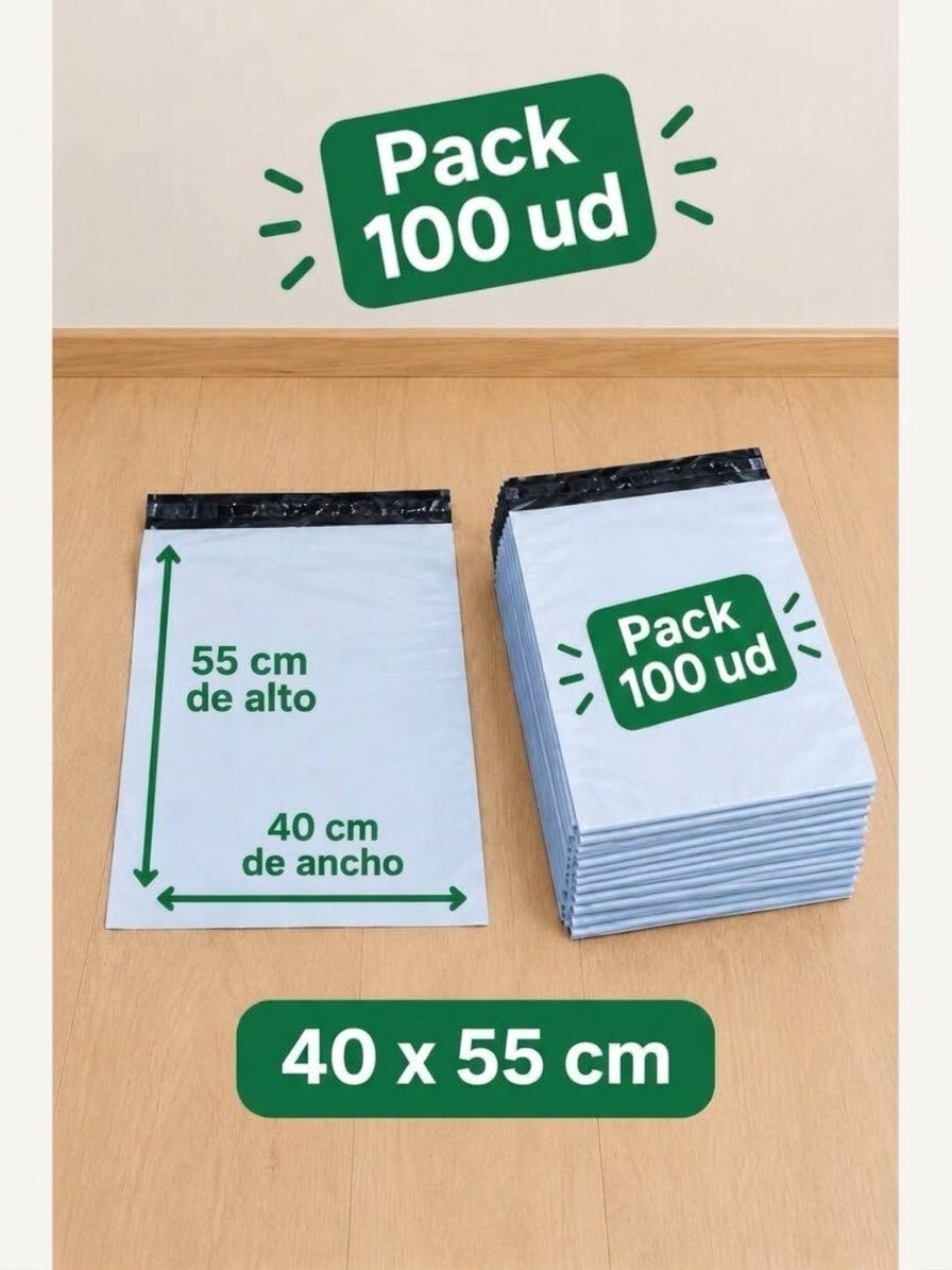 Pack Sobre de envio gris 40x55 pack 100 ud