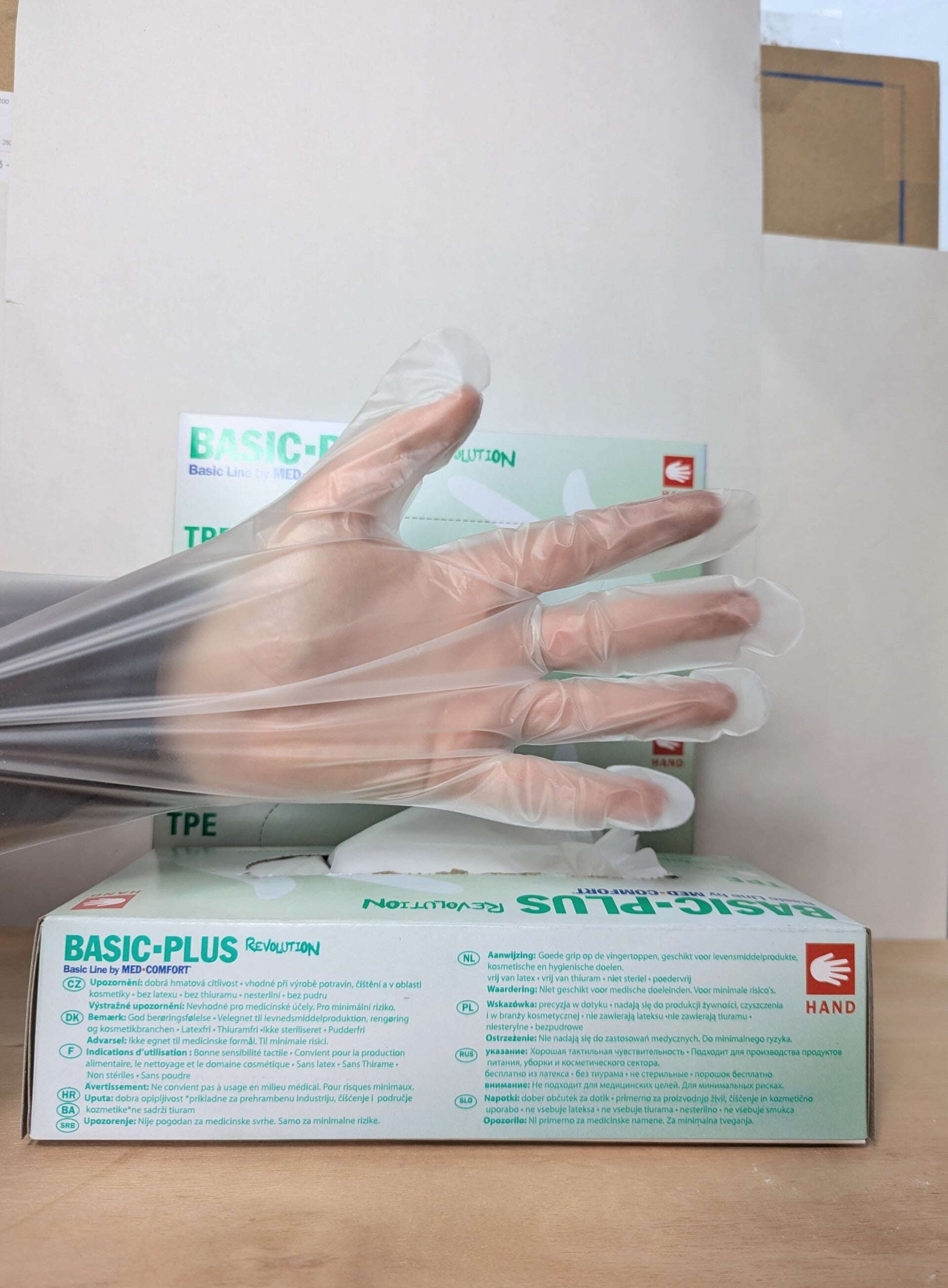 MED COMFORT Basic-Plus Revolution TPE-Handschuhe - 200 Stück
