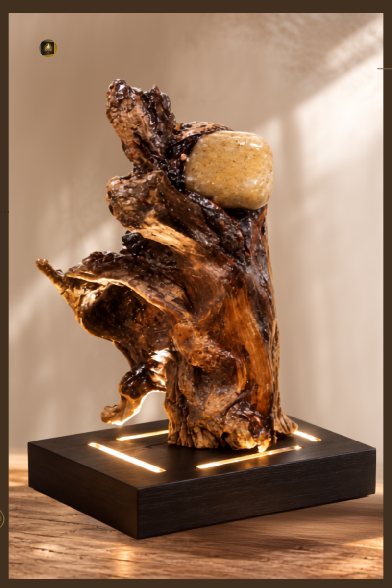 Sculpture lumineuse                                                                         Boreal Glow  Obsidia  Sculpture lumineuse  Sculpture lumineuse design  Sculpture lumineuse artisanale  Luminaire design  Luminaire artisanal  Luminaire haut de gam