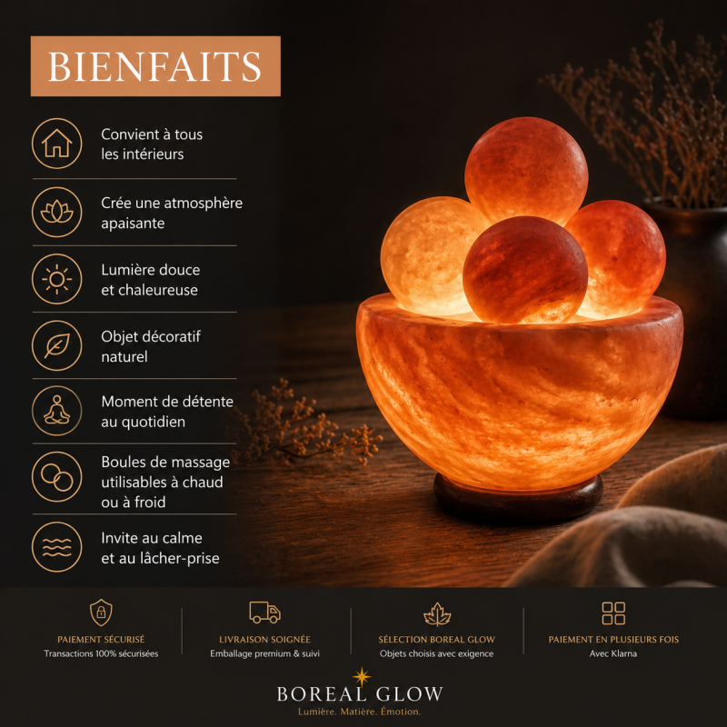 Lampe de Lumière Naturelle – Sel d’Himalaya & Rituel Bien-être