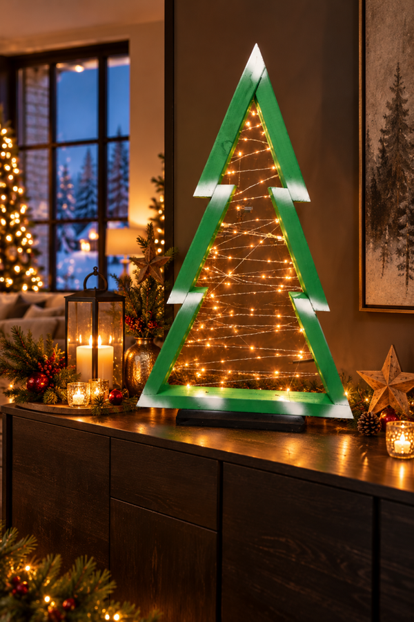 NORDIKA  Sapin de Noël Lumineux en Bois