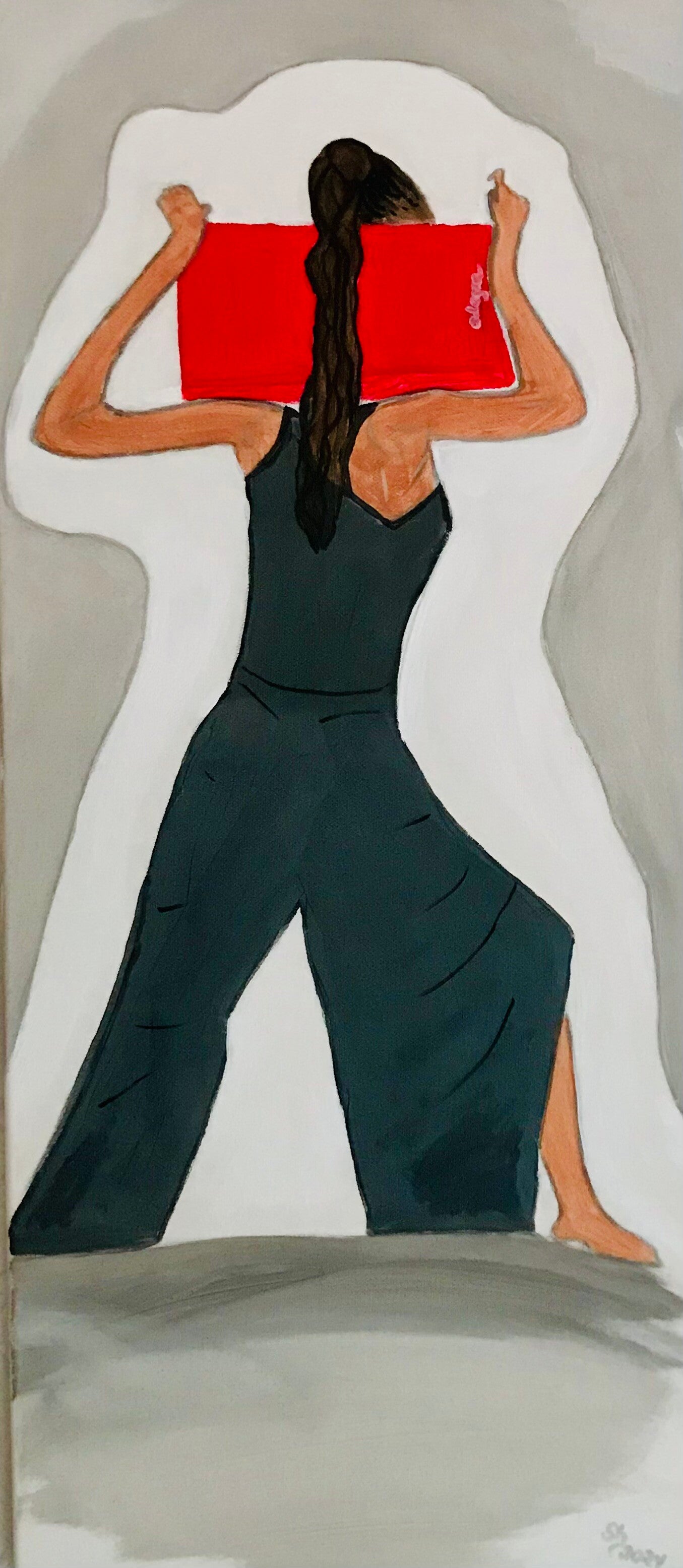 Designer Bild auf Leinwand.  Simonetta`s World "Sportslife".