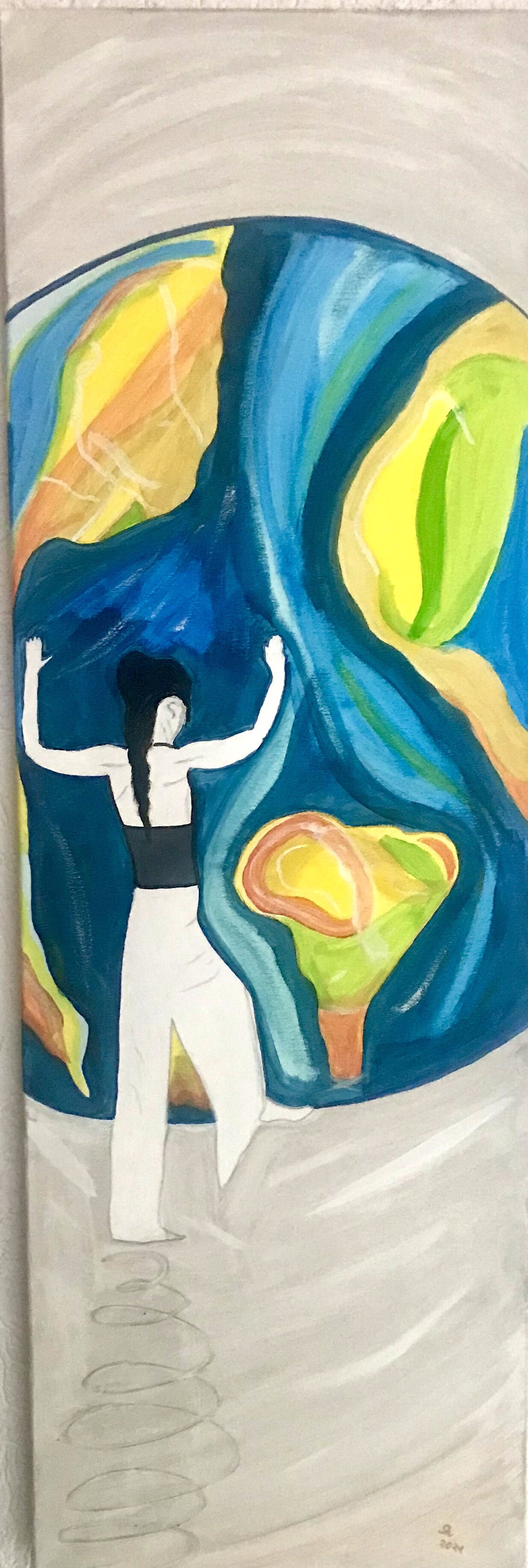 Designer Bild auf Leinwand.  Simonetta`s World