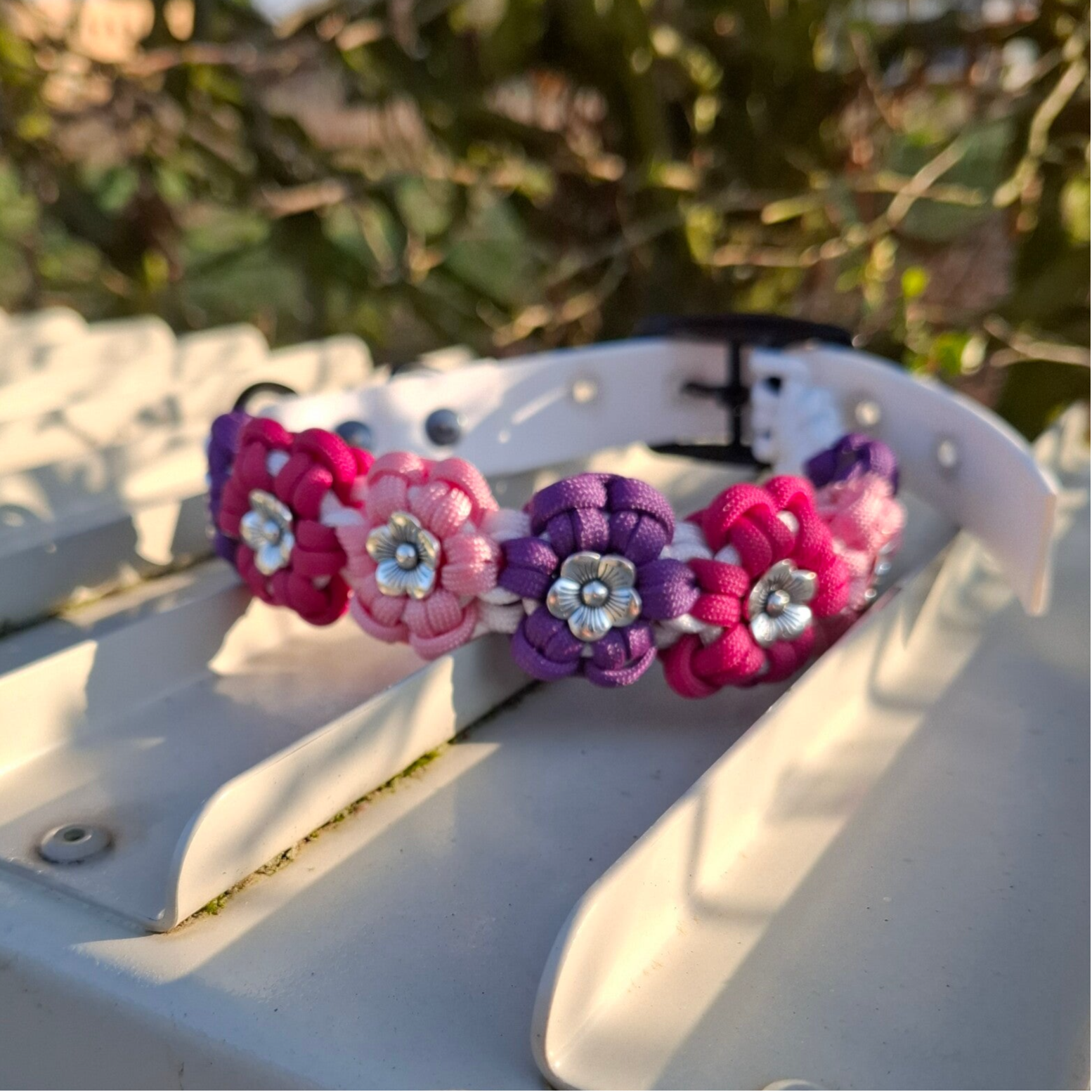 "bloemen" halsband
