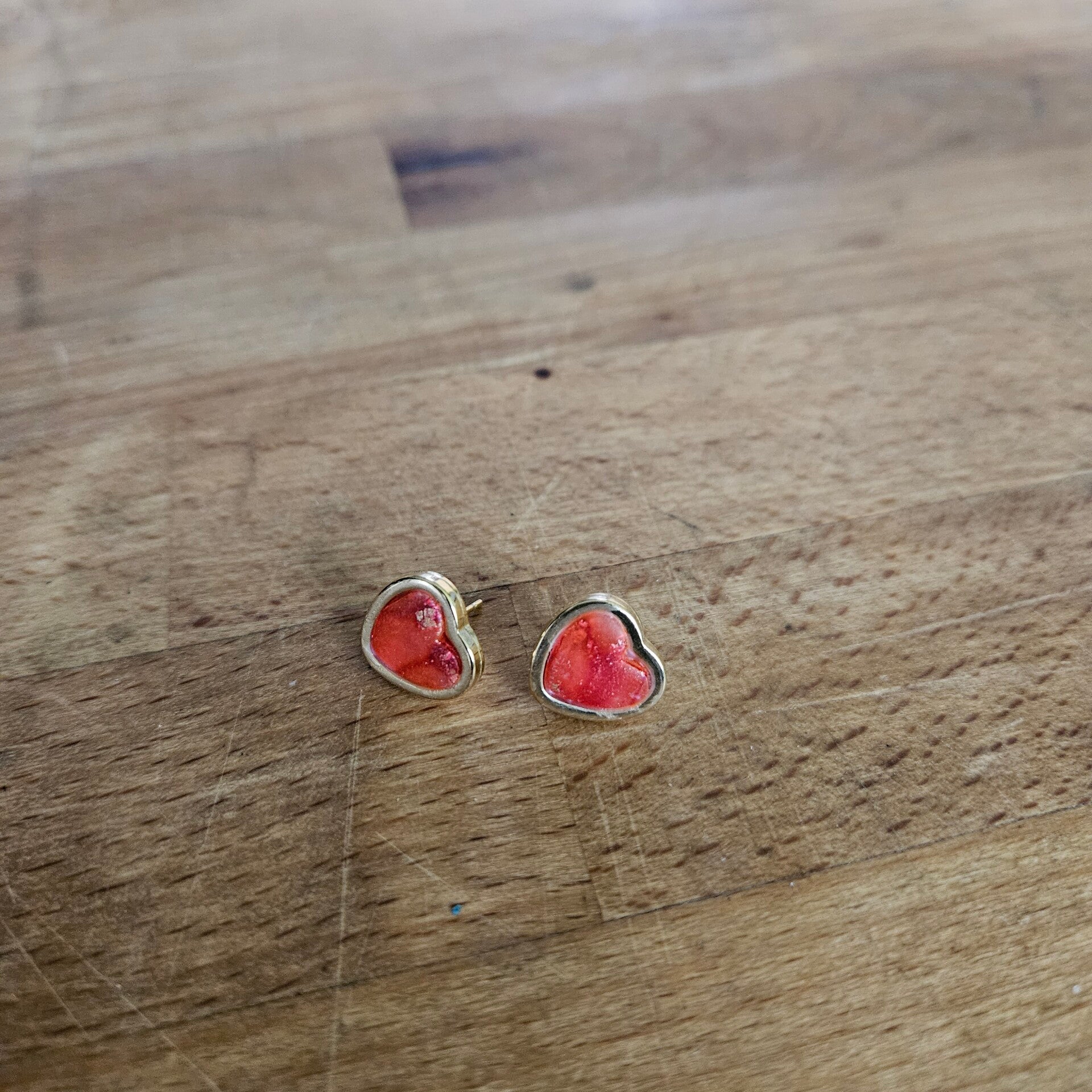 grote hartjesstekers in goudkleurig RVS kastje, mat (PMK Venezia-amore)